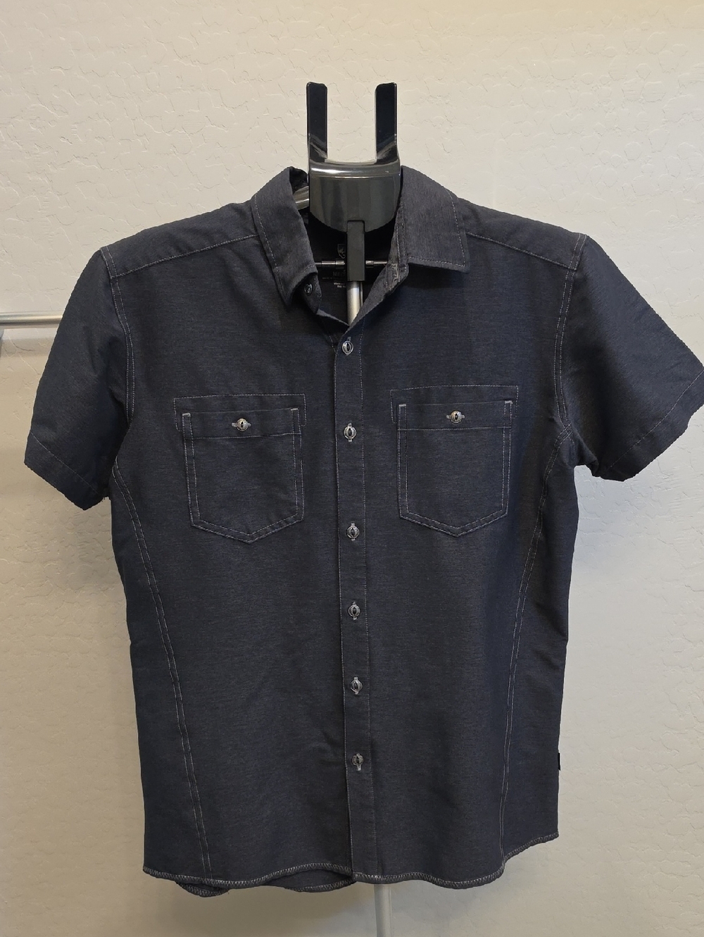 Kuhl Men's Dark Gray Casual Button Down Shirt